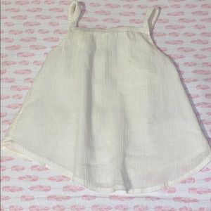 Cream boho tank